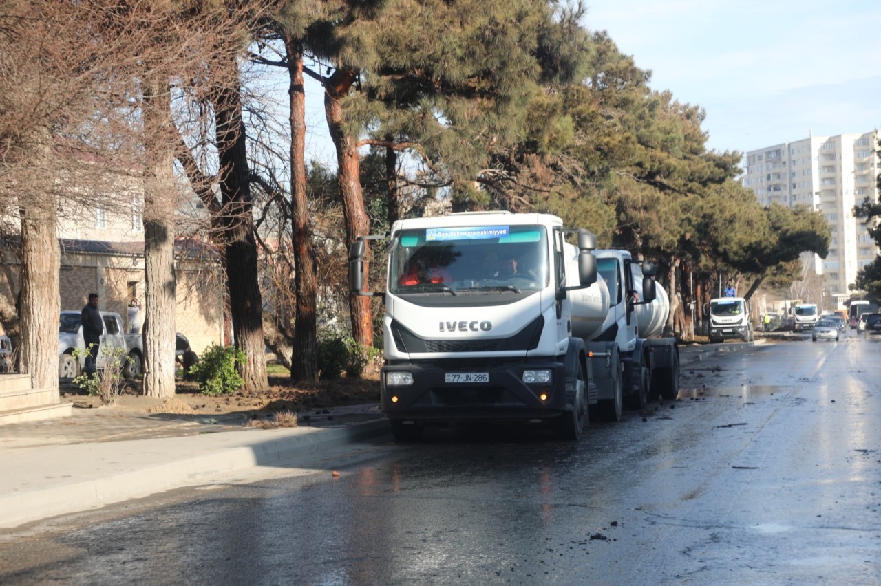 Suraxanıda genişmiqyaslı abadlıq və təmizlik işləri aparılır - FOTOLAR